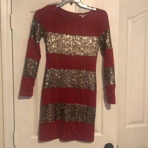 Long sleeve cocktail dress
